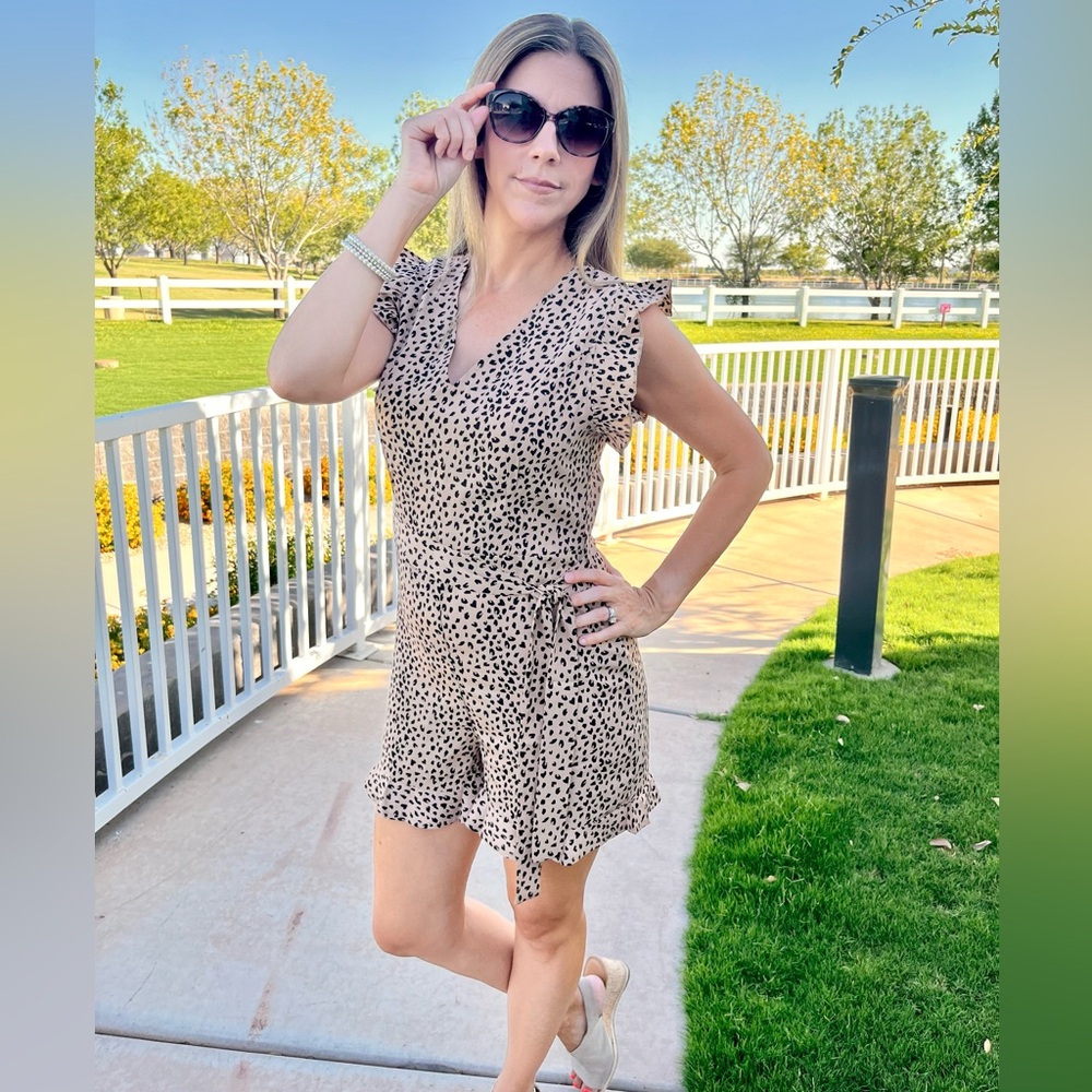 Animal Print Romper